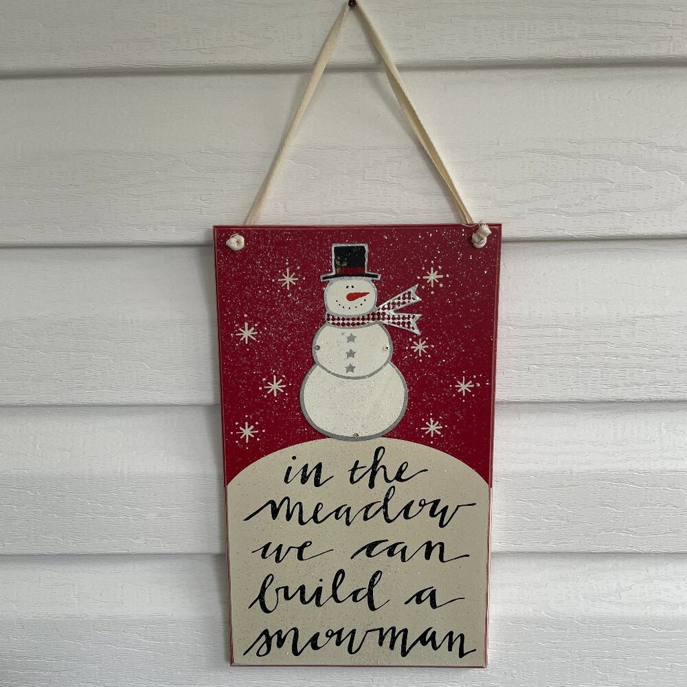 Primitives by Kathy Snowman Sign Winter Christmas Decor